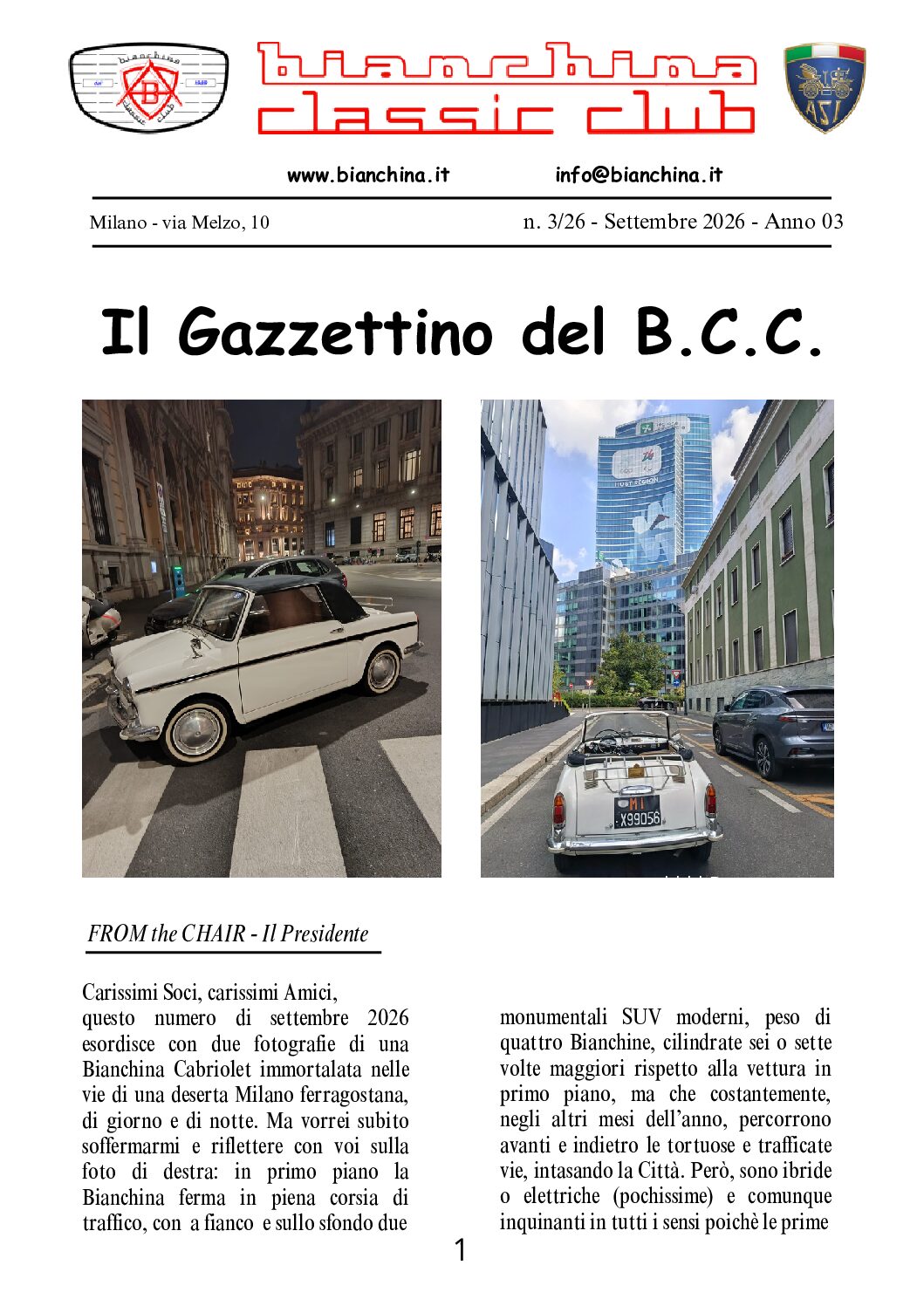 Gazzettino settembre 2026